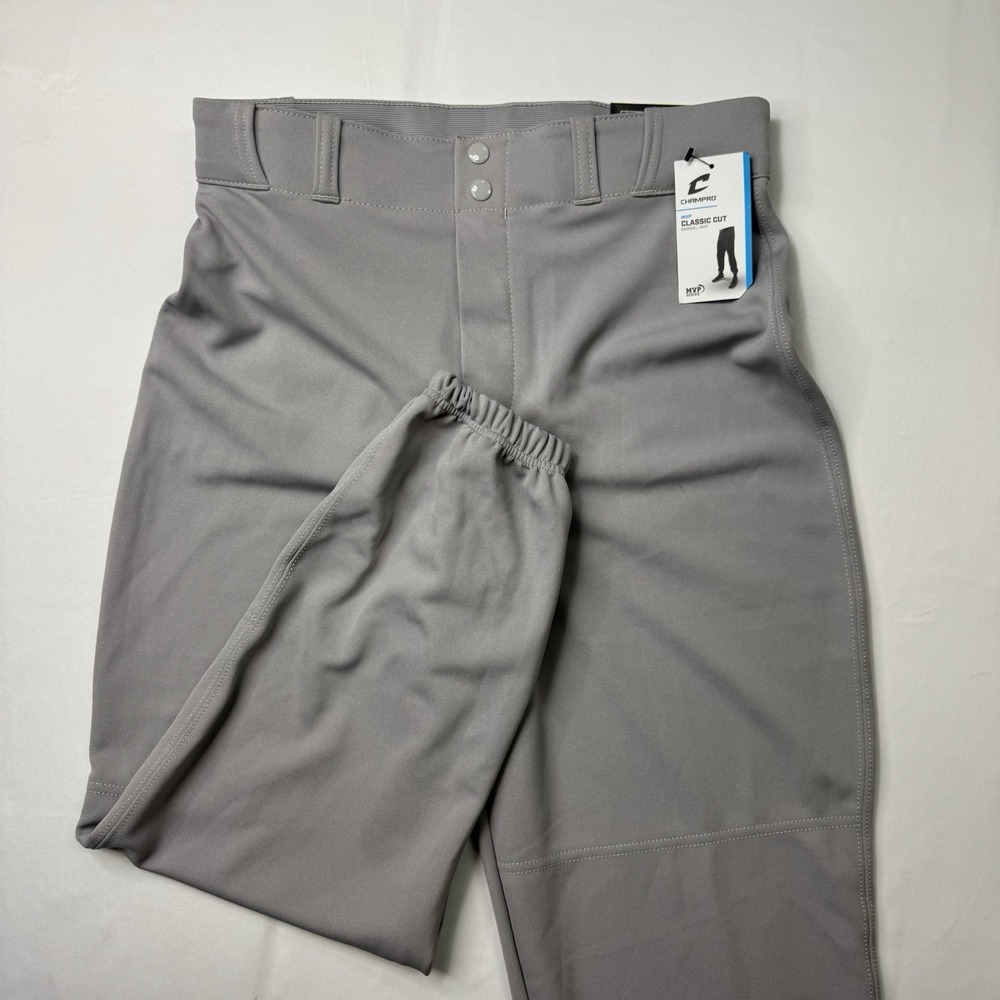 Champro Adult Baseball Pants MVP Classic Cut Elastic Bottom, Medium NEW with Tag